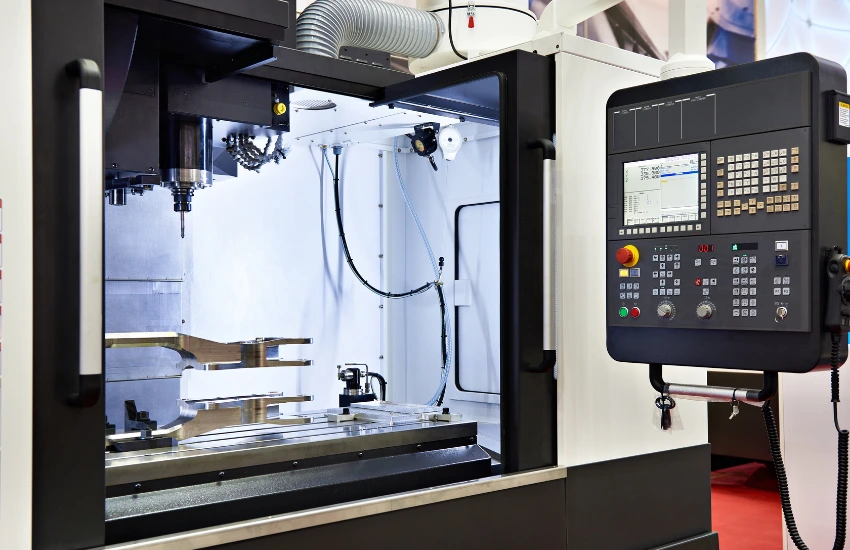 Simulación CNC en software de mecanizado mostrando trayectorias de herramienta