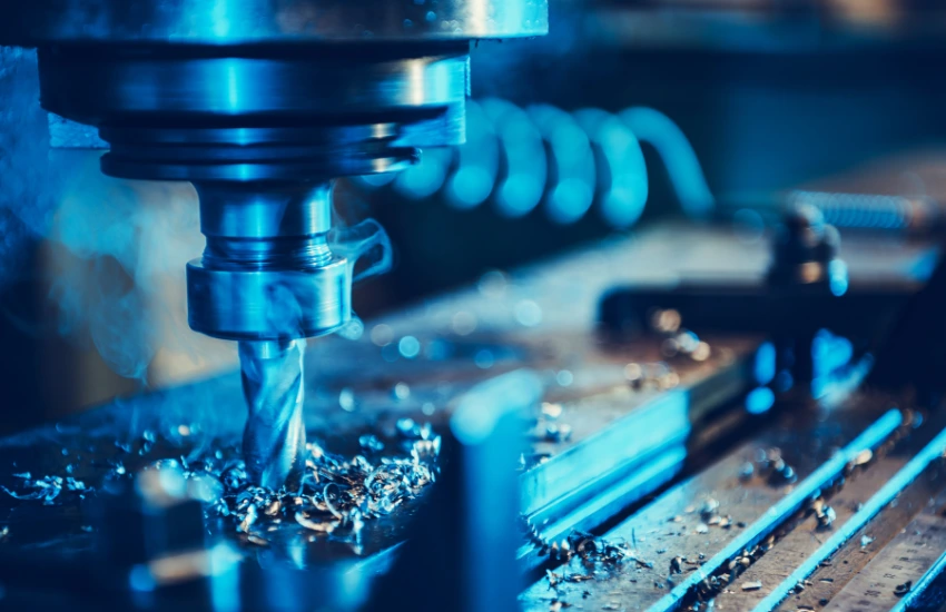 Primer plano de una selección de Herramientas de Corte Onsrud (fresas helicoidales) para routers CNC.